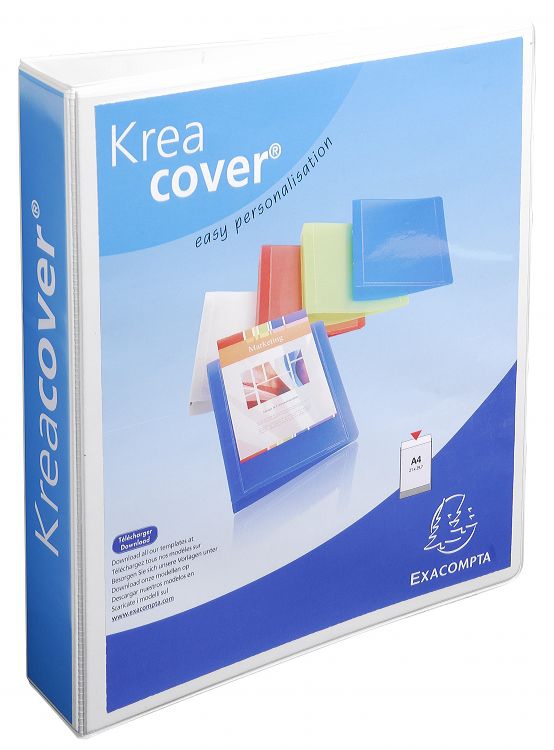 Image of Exacompta 51844E ring binder A4 White