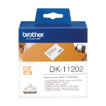 Brother DK-11202 DirectLabel Etikettes 62mm x 100mm 300 for Brother P-Touch QL/700/800/QL 12-102mm/QL 12-103.6mm