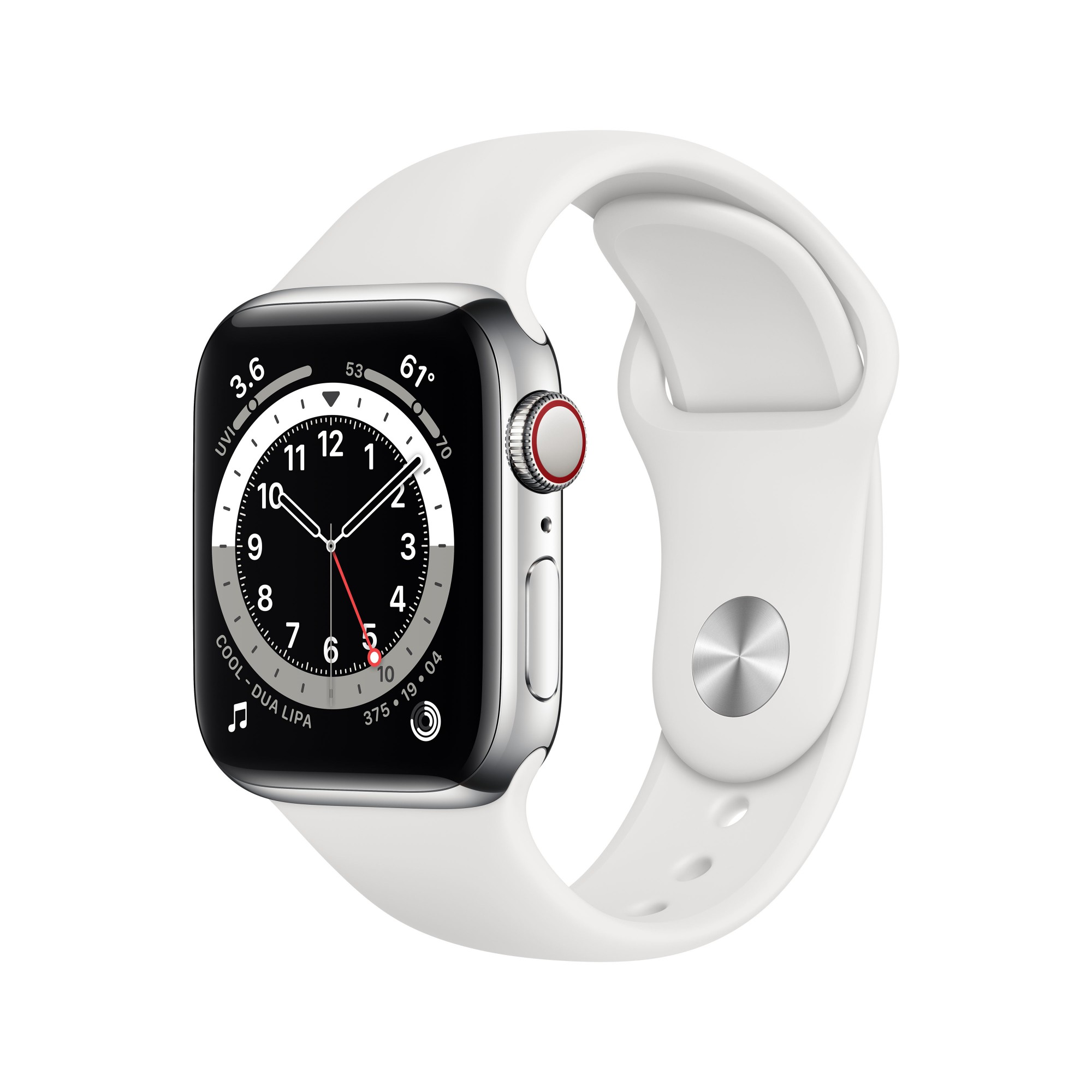 Apple Watch Series 6 OLED 40 mm Silver 4G GPS (satellite)