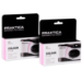 Praktica Single Use Disposable Colour Film Camera with Flash - Lilac - Pack of 2