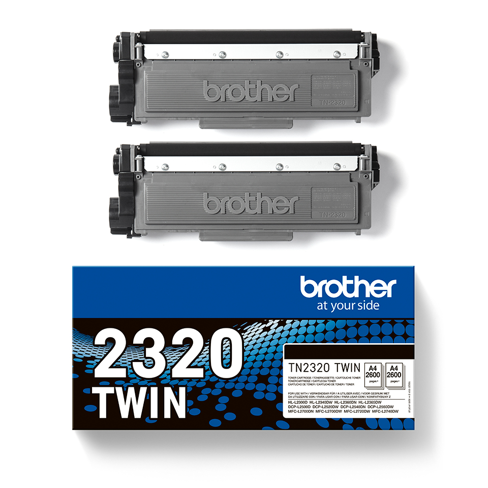 Brother TN-2320TWIN Toner-kit twin pack, 2x5.2K pages ISO/IEC 19752 Pack=2 for Brother HL-L 2300