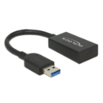 DeLOCK 65698 USB cable USB 3.2 Gen 2 (3.1 Gen 2) 0.15 m USB A USB C Black