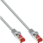 InLine Patch Cable S/FTP PiMF Cat.6 250MHz PVC copper grey 3m