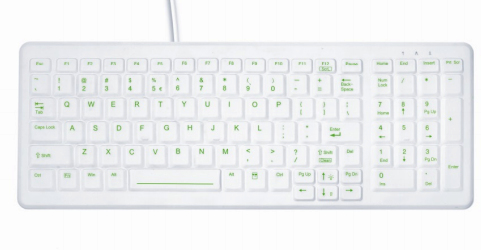 Contour Design Active Key AK-C7000 keyboard Office USB QWERTZ German White