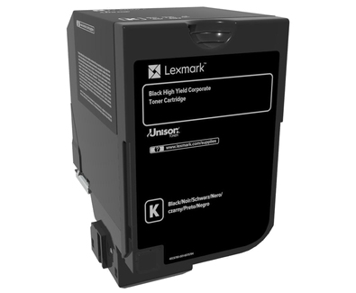 Lexmark 84C2HKE Toner-kit black return program Project, 25K pages ISO/IEC 19798 for Lexmark CX 725
