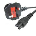 StarTech.com 6ft (2m) UK Laptop Power Cable, BS 1363 to C5 (Clover Leaf), 2.5A 250V, 18AWG, UK Laptop Replacement Cord, Printer Power Cable, Laptop Charger Cord, Laptop Power Brick Cord