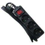 M-Cab POW0029 power extension 1.5 m 3 AC outlet(s) Indoor Black