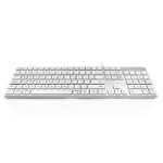 Ceratech Accuratus 301 MAC USBC Wired Full Size Apple Mac Multimedia Keyboard Silver.