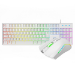 VIDA REBEL 2IN1 WHITE USB DESK KIT keyboard Mouse included Gaming QWERTY UK English