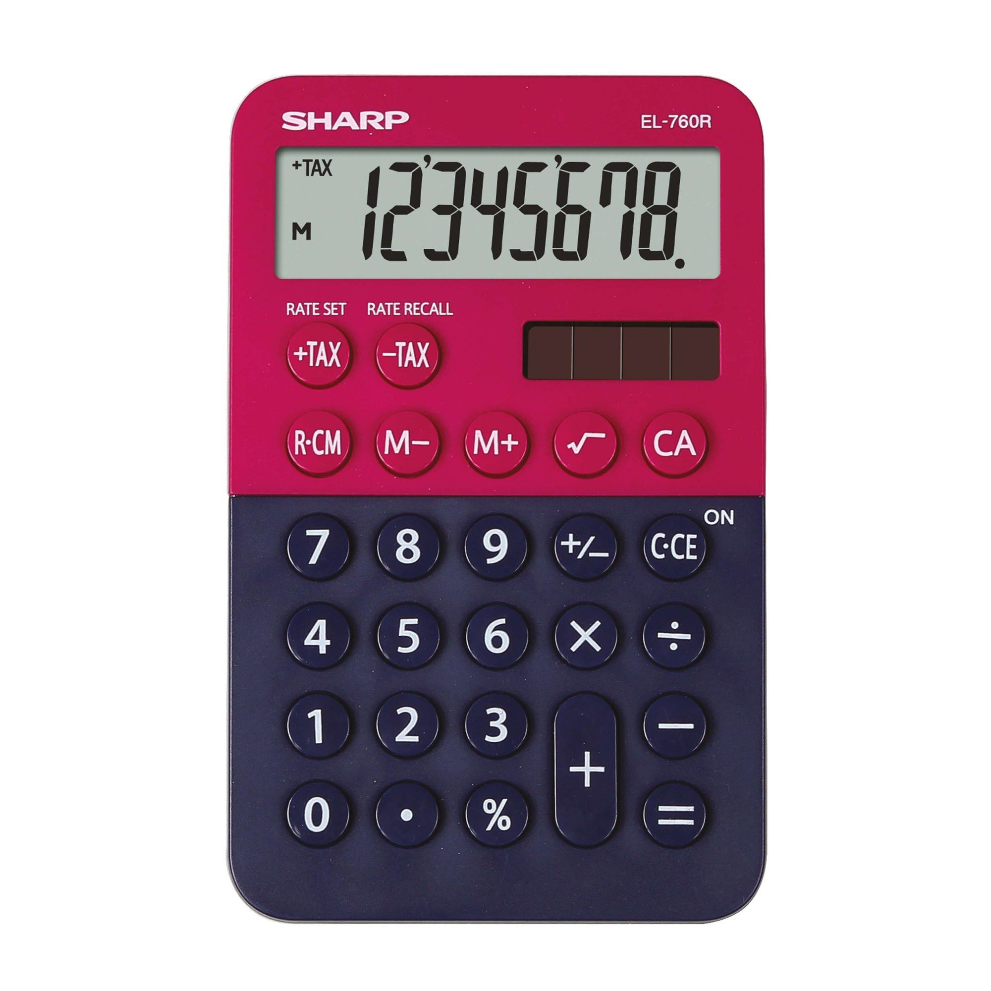 Sharp EL-760R miniräknare Skrivbord Finansiell Blå, Röd