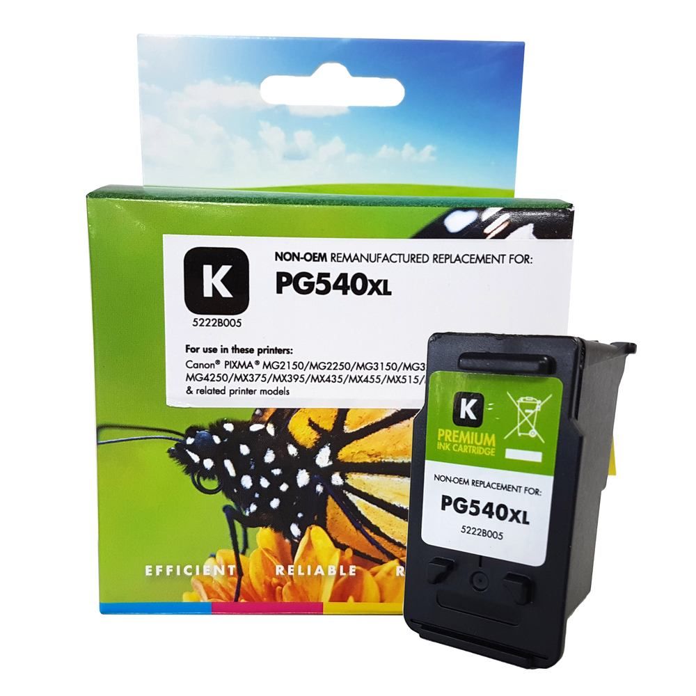 Refilled Canon PG540XL Black Ink Cartridge