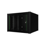 Lanview RWM07U56BL rack cabinet 7U Wall mounted rack Black