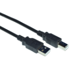 Weltron 90-USB-AB-06 USB cable USB 2.0 70.9" (1.8 m) USB A USB B Black