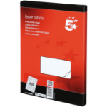 5Star 900060 self-adhesive label White Rectangle Removable 6500 pc(s)