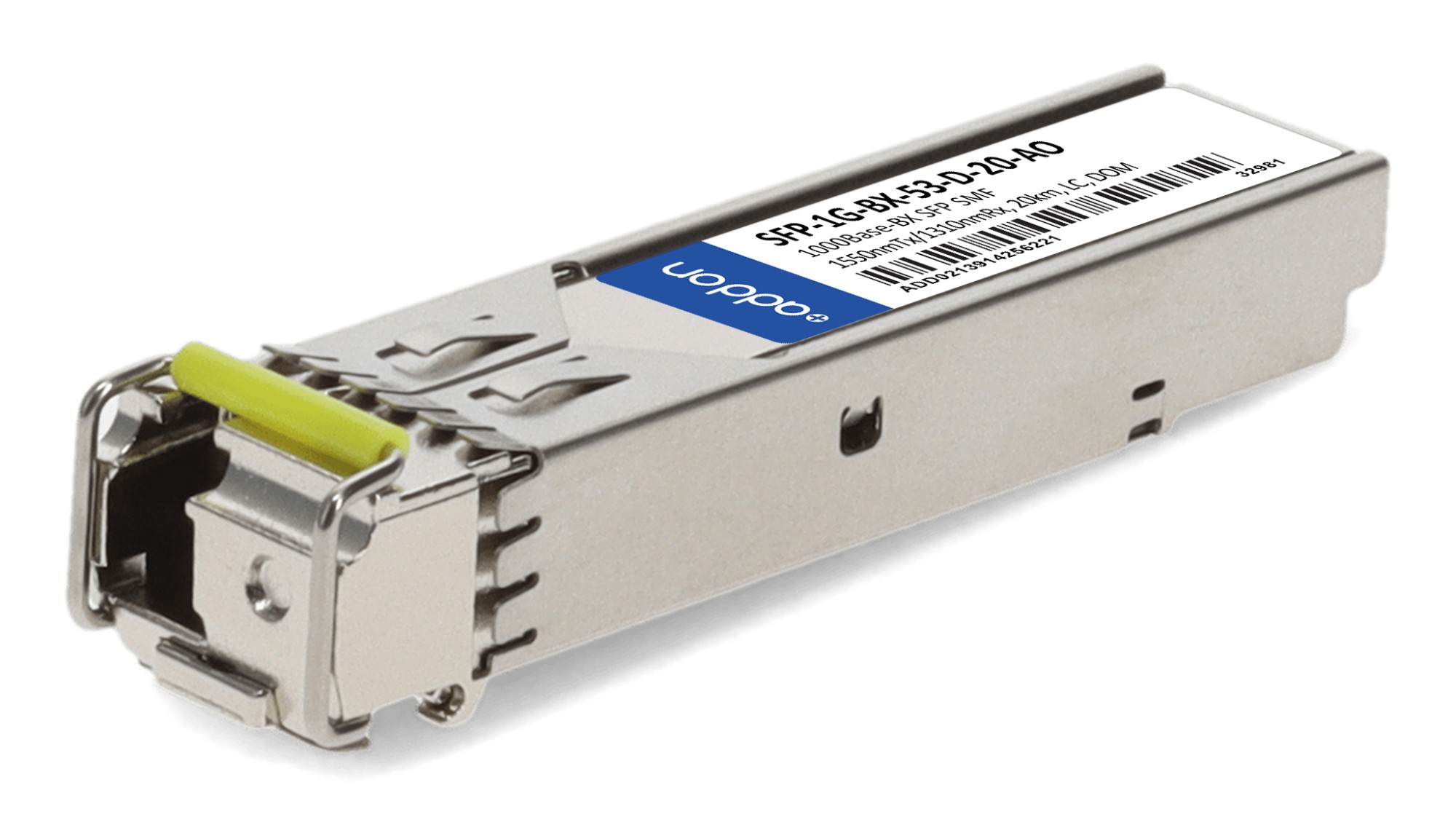 AddOn Networks SFP-1G-BX-53-D-20-AO Compatible 1G SFP 20 km TAA Compliant Transceiver AddOn Networks SFP-1G-BX-53-D-20-AO Compatible 1G SFP 20 km TAA Compliant Transceiver