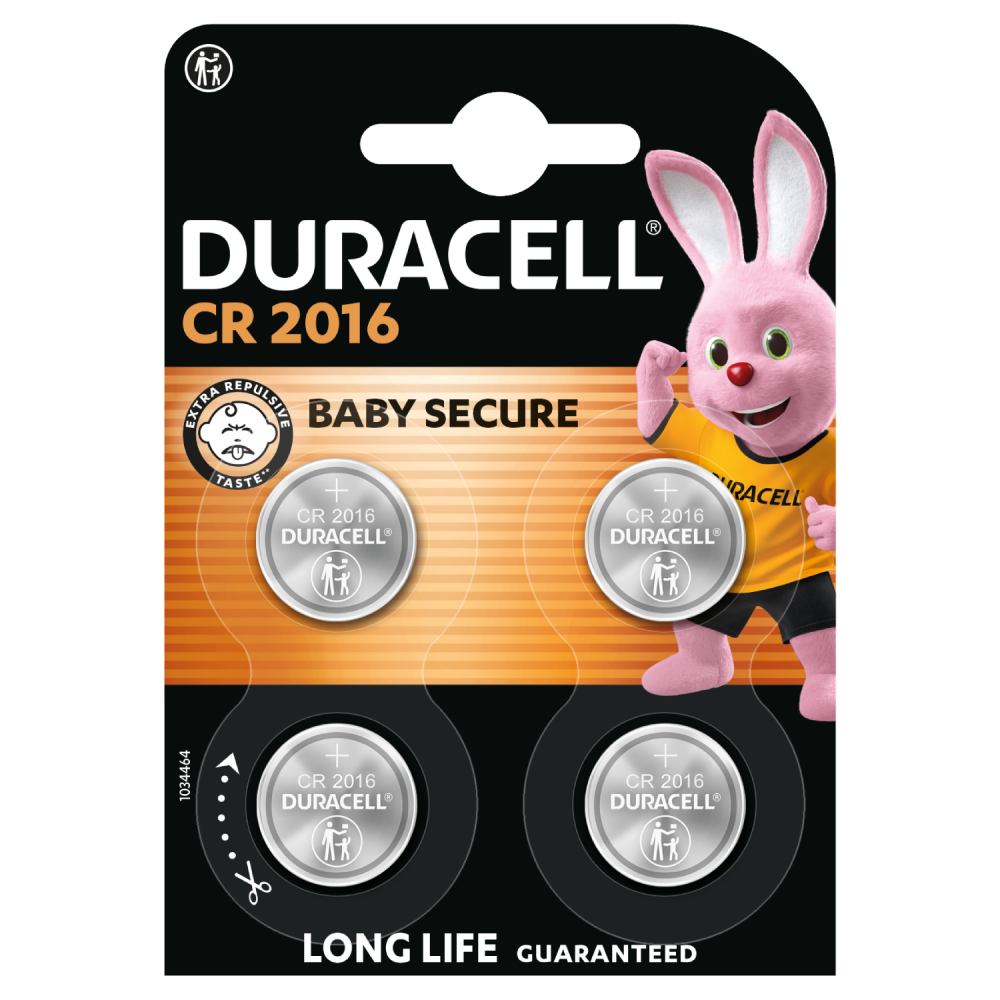 CR2016 3v Lithium Coin Cell Batteries Pack of 4 thumbnail