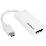 StarTech.com CDP2HD4K60W USB graphics adapter 3840 x 2160 pixels White