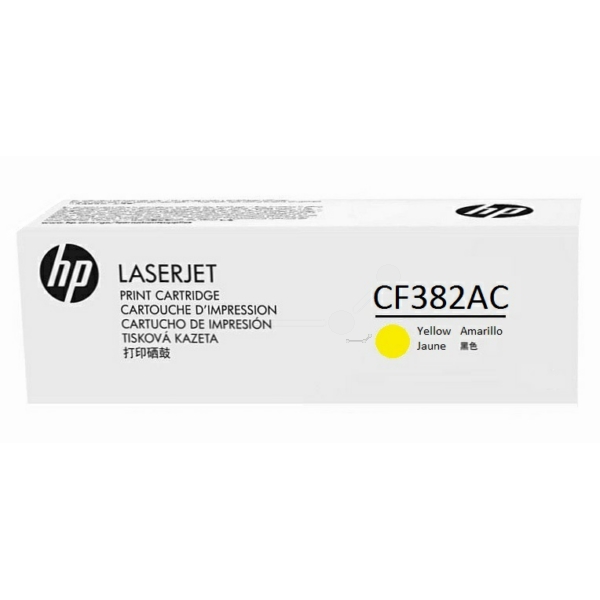 HP CF382AC/312A Toner Cartridge Yellow Contract. 2.7K Pages ISO/IEC 19