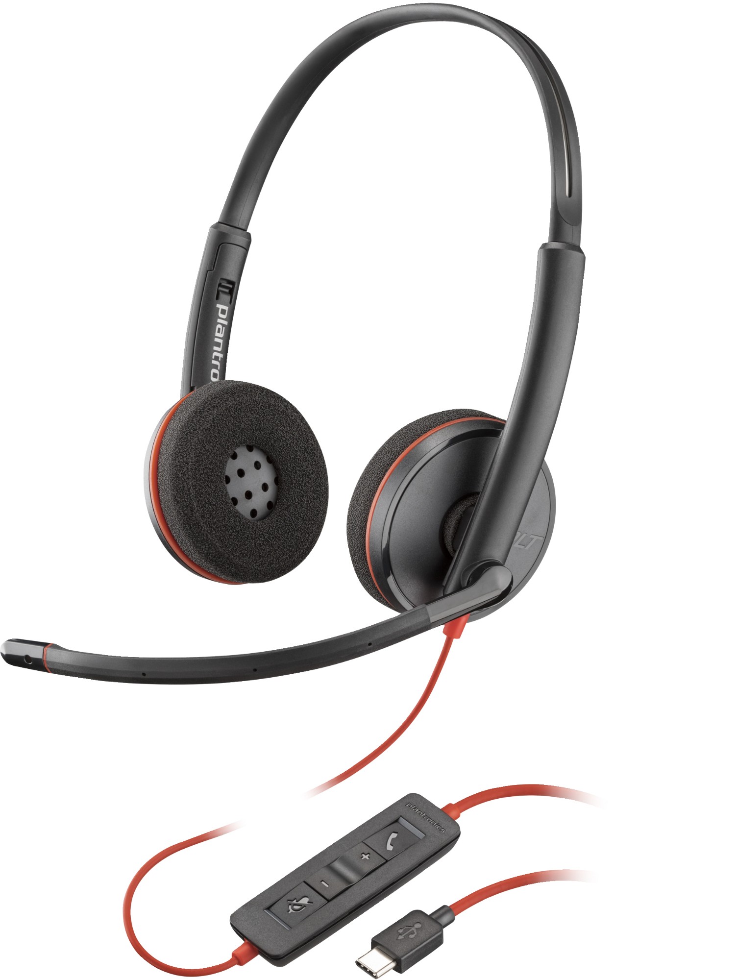 Photos - Headphones HP POLY Blackwire 3220 Stereo USB-C Headset +USB-C/A Adapter  8X228A6 (Bulk)