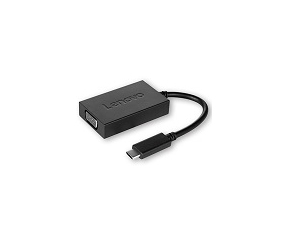 Image of Lenovo USB C - VGA USB graphics adapter 1920 x 1080 pixels Black