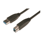 M-Cab 7001160 USB cable 1 m USB 3.2 Gen 1 (3.1 Gen 1) USB A USB B Black