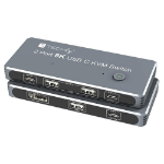 Techly IDATA KVM-DPC8K KVM-switch Grijs