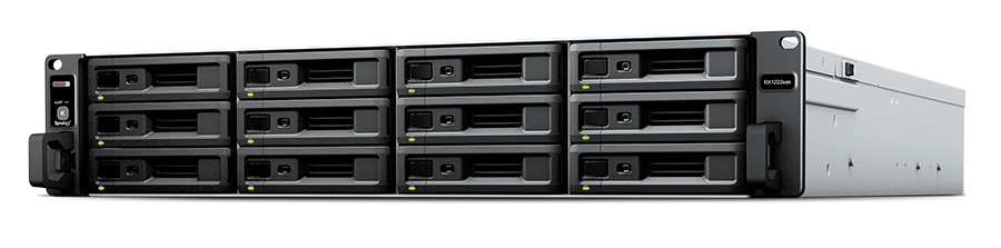 Photos - Drive Case Synology RX1222sas HDD/SSD enclosure Black 2.5/3.5" 
