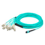 AddOn Networks ADD-MPO-4LC10F5OM4P-2FBO fiber optic cable 120.1" (3.05 m) 8x LC LOMM OM4 Aqua color