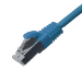 Cablenet 0.3m Cat6a RJ45 Blue U/FTP LSOH 30AWG Slim Snagless Booted Patch Lead