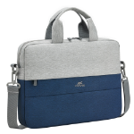 Rivacase 7522 GREY/DARK BLUE laptop case 35.6 cm (14") Briefcase Blue, Grey