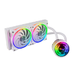 Akasa SOHO 240 Processor All-in-one liquid cooler 12 cm White 1 pc(s)