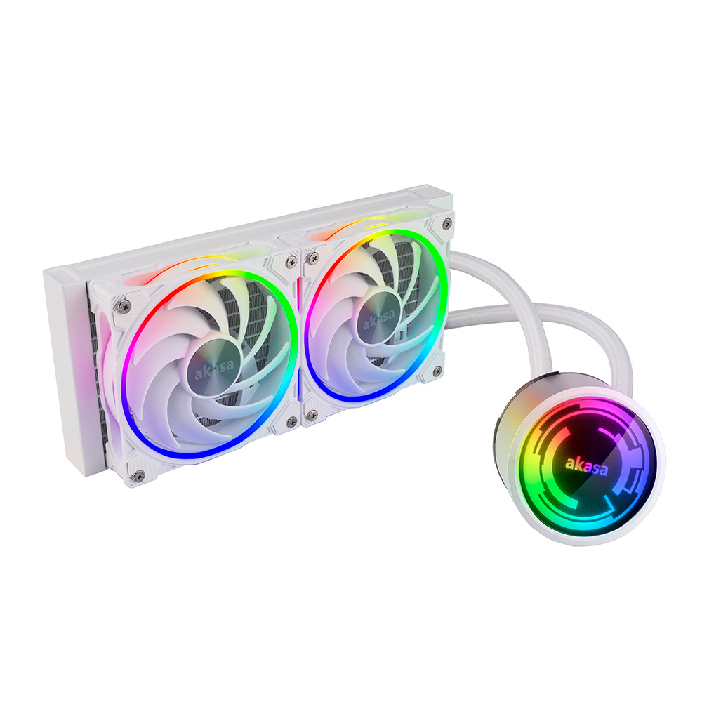 Image of Akasa SOHO 240 Processor All-in-one liquid cooler 12 cm White 1 pc(s)