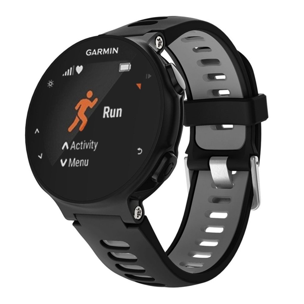 EU Product - Forerunner 735 / 735XT Silicone Two-colored Watch Band - Gray thumbnail