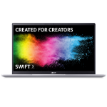 Acer Swift X SFX14-41G 14 inch Laptop - (AMD Ryzen 5 5600U, 8GB, 512GB SSD, NVIDIA GeForce RTX 3050, Full HD Display, Windows 11, Blue/Silver)