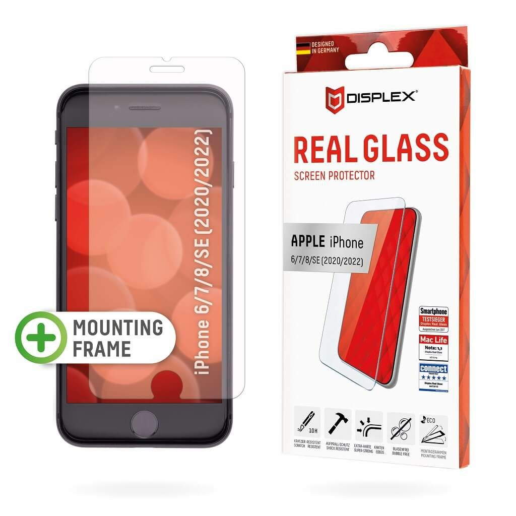 E.V.I. DISPLEX REAL GLASS F/ IPHONE 9/SE2 Clear screen protector Apple 1 pc(s)