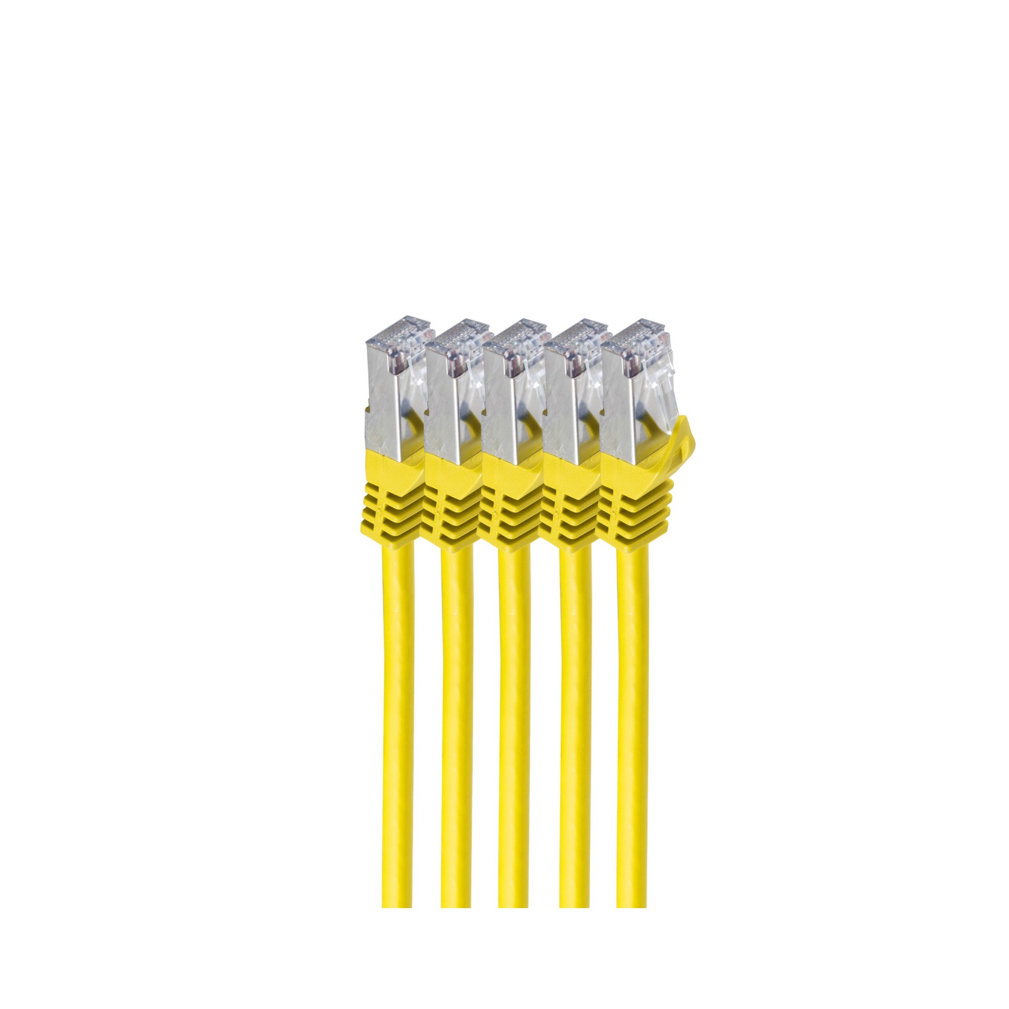 EU Product - RJ45 Patchkabel S/FTP, Cat7 VE5, 3m gelb thumbnail