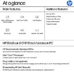HP EliteBook 6 G1iR Intel Core 5 120U Laptop 40.6 cm (16") WUXGA 16 GB DDR5-SDRAM 512 GB SSD Wi-Fi 6E (802.11ax) Windows 11 Pro