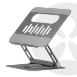 CLUB3D Verstelbare aluminium laptopstandaard met USB-C®-hub