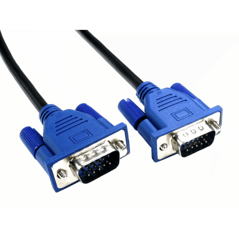 Photos - Cable (video, audio, USB) Cables Direct CDEX-LPLZ-01BL VGA cable 1 m VGA  Black, Blue (D-Sub)