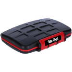 Rollei 22782 geheugenkaartdoosje 12 kaarten Rubber Zwart, Rood