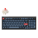 Keychron V5 Max keyboard Universal USB + RF Wireless + Bluetooth QWERTY UK English Black, Grey