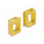 DeLOCK Keystone Holder for cases 4 pieces yellow