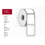 Capture CA-LB3041 printer label White