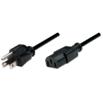 Manhattan 300179 power cable Black 70.9" (1.8 m) Power plug type B C13 coupler