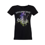 Disney Maleficent Gel Printed T-Shirt, Female, Small, Black (TS247342MMA-S)
