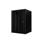 Lanview RWP16U56BL rack cabinet 16U Wall mounted rack Black