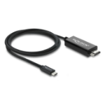 DeLOCK Coaxial USB Type-C to HDMI cable (DP Alt Mode) 4K 60 Hz with braided coating 1 m