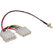 InLine Fan Adapter Cable 3pin Fan / 4pin power supply 0.3m