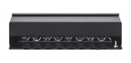 Intellinet Patch Panel, Cat6a, FTP, 8-Port, Desktop, Shielded, 90 Top-Entry Punch Down Blocks, Black