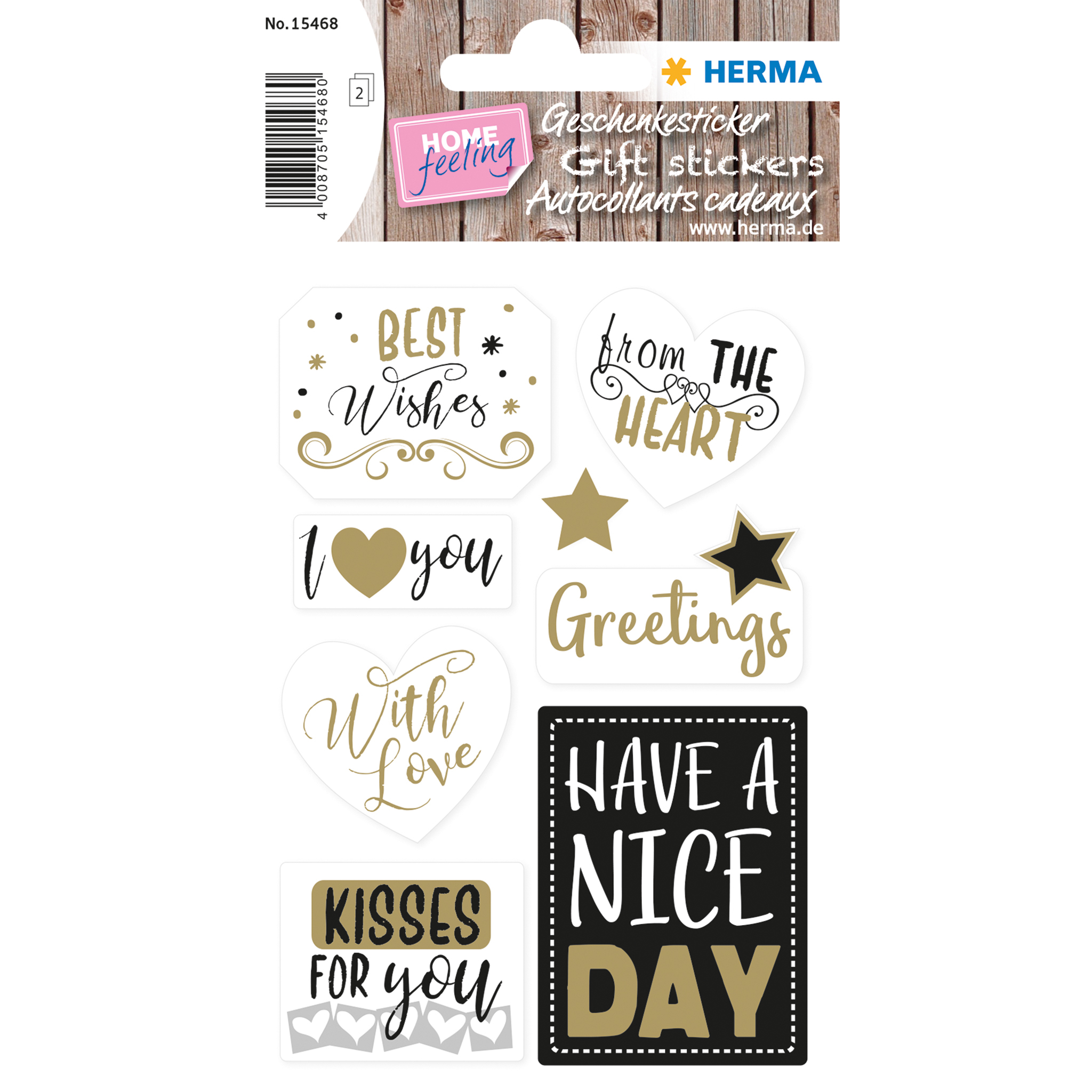 Image of Herma 15468 - Paper - Multicolour - Blister - 14 pc(s) - 2 sheets